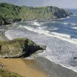 Playa de Aguilera en San Martín de Podes en Asturias